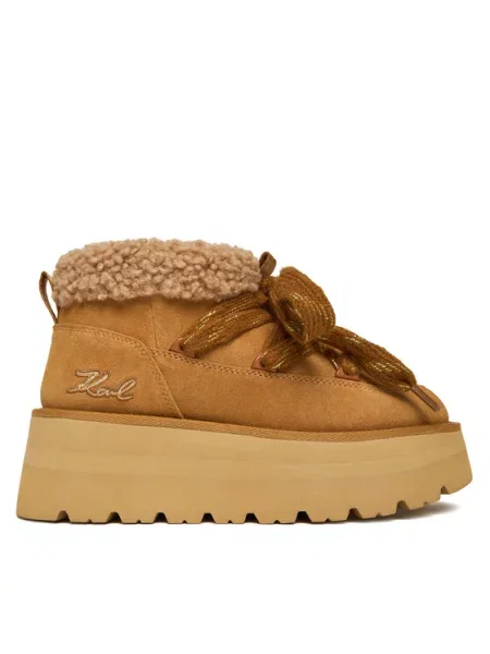 KARL LAGERFELD Škornji za sneg rjava