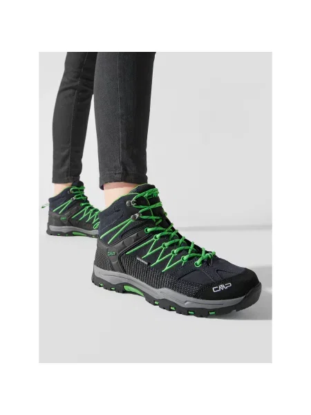 Παπούτσια πεζοπορίας CMP Kids Rigek Mid Trekking Shoe Wp Σκούρο μπλε
