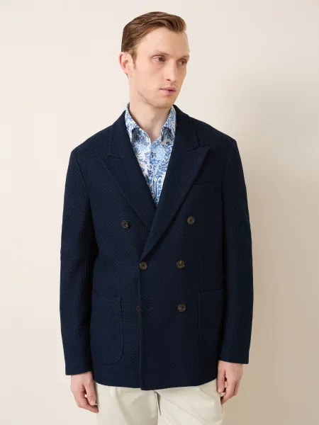 Etro Sako Regular Fit tmavě modrá
