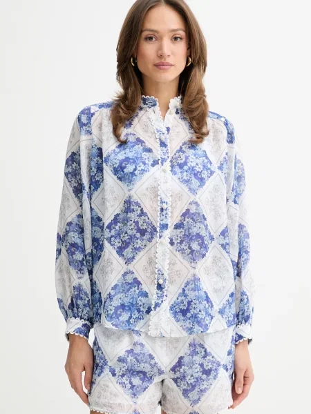 Twinset cămașă albastru