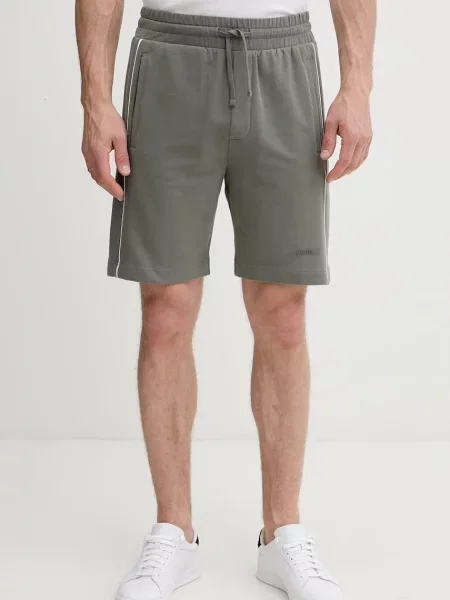 HUGO teplákové šortky s PALO SHORTS zelené