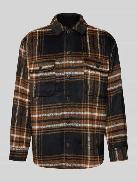Kurtka koszulowa o kroju regular fit z na piersi model ‘BRADLEY’ Jack & Jones