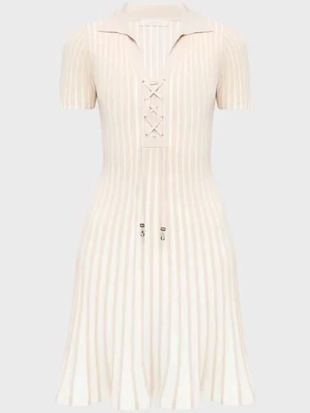 Смугаста сукня Guess бежева