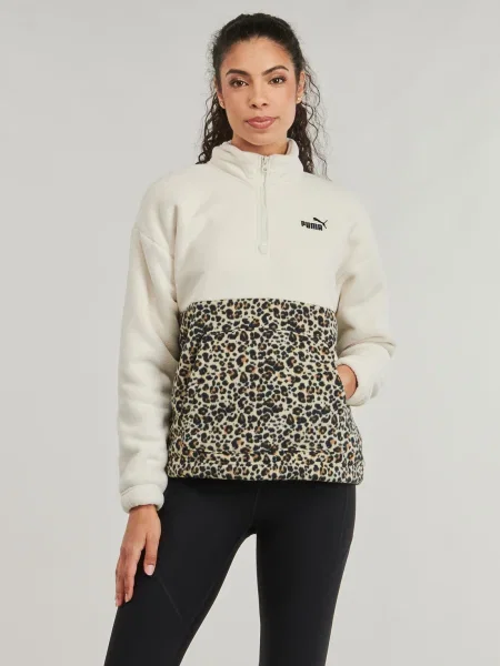 Ruhák Puma ESS GRAPHIC Animal Relaxed Half-Zip Crew bézs