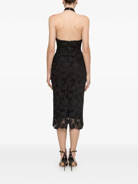Rochie midi Nissa cu aplicații negru