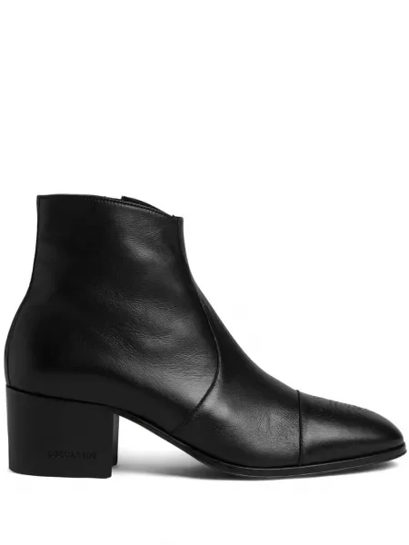 Cizme scurte Dsquared2 din piele negru