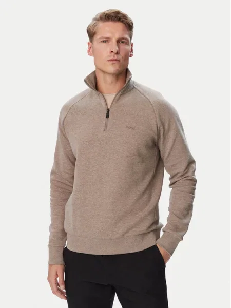 BOSS Bluza Sweat brązowy