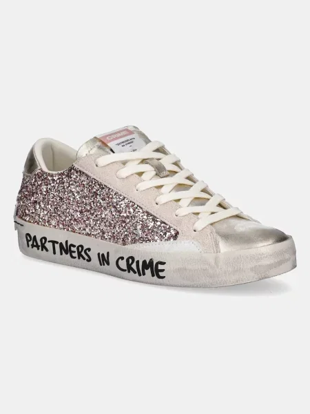 Crime London sneakers din piele DISTRESSED femei bej