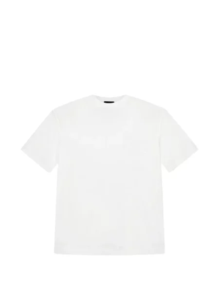 Tricou Emporio Armani cu broderie alb