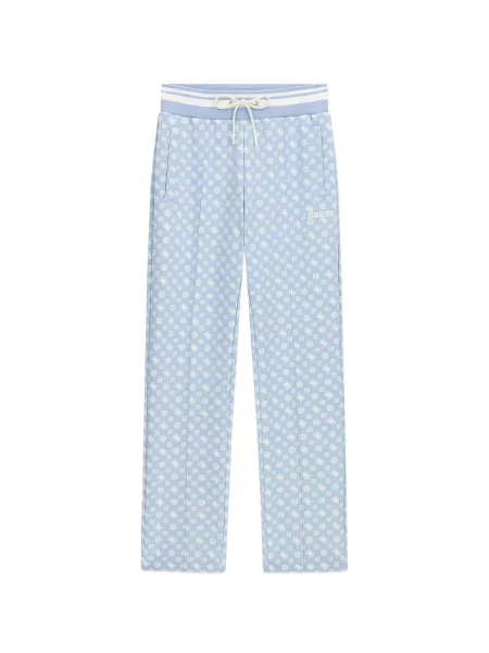 Pantaloni Guess cu imagine alergare albastru