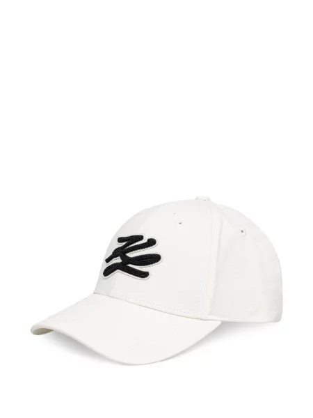 Baseball sapka Karl Lagerfeld autogrammal fehér