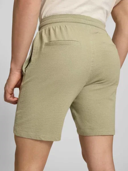 Szorty dresowe o kroju loose fit z mieszanka bawełny model KIAN' Only & Sons miętowe