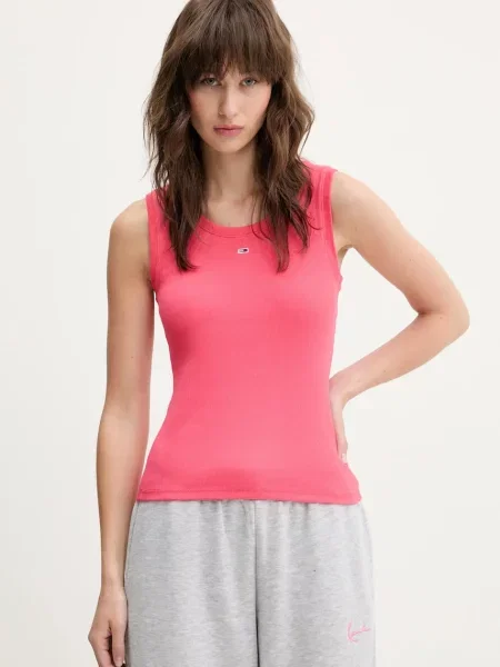 Top Tommy Jeans růžový