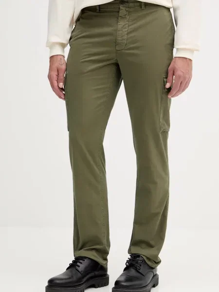 Hlače Tommy Hilfiger ravna zelena