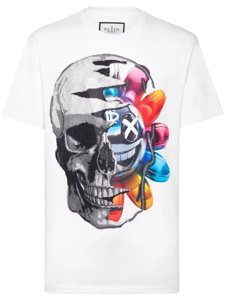 Tricou Philipp Plein alb