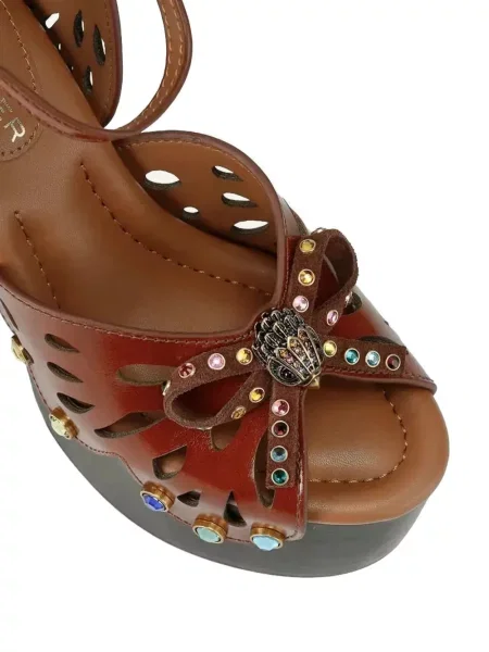 Sandale Kurt Geiger cu platformă maro