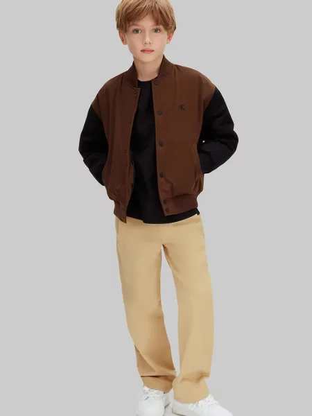 Calvin Klein Jeans Dječje hlače bež