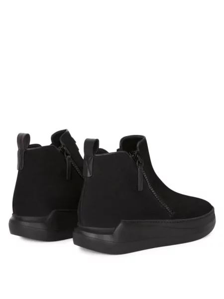 Botki Giuseppe Zanotti zamszowe czarne
