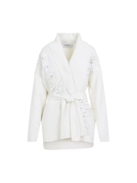 Dzianinowy kardigan Golden Goose beżowy