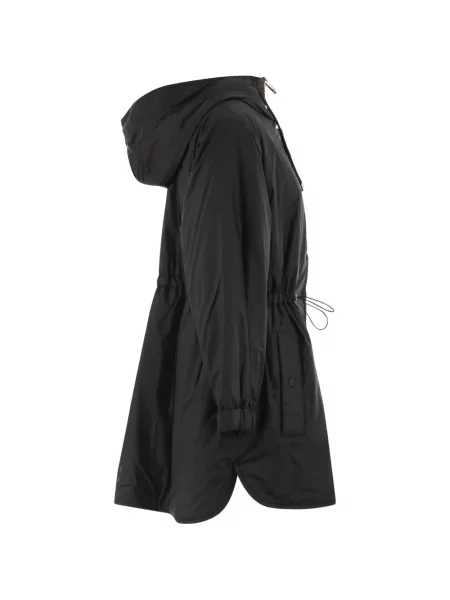 Parka Weekend Max Mara s kapuljačom crna