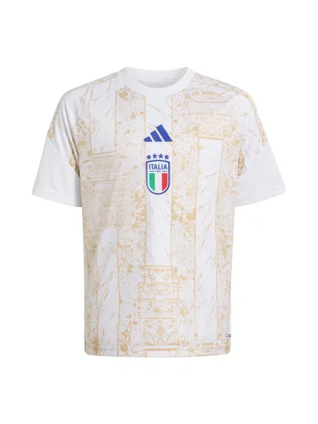 ADIDAS PERFORMANCE Funkčné tričko Italien 26 Kids Pre-Match ťavej srsti / námornícka modrá / jasne červená / ako vlna biela