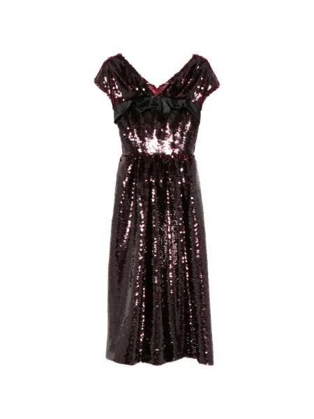 Rochie midi Simone Rocha cu paiete roșu