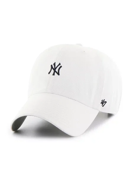 Шапка 47 brand New York Yankees с апликация бяло