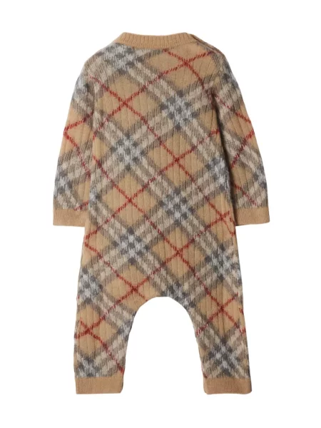 Krótki kombinezon dziecięcy Burberry brązowy