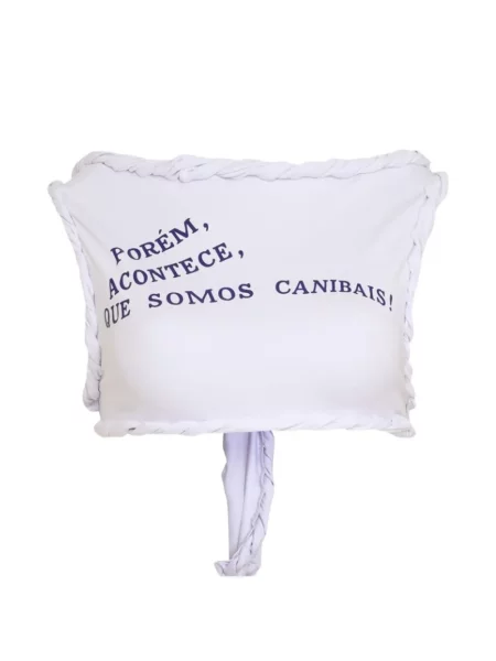 Vestă Amir Slama țesută alb