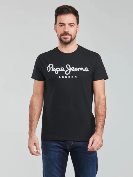 Tricou Pepe Jeans stretch negru