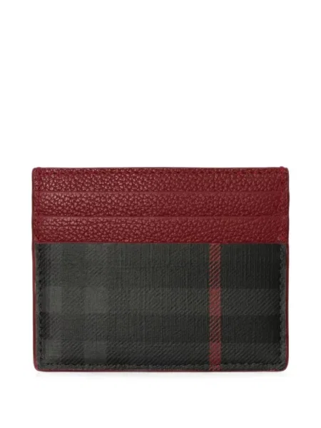Καρό πορτοφόλι Burberry μαύρο