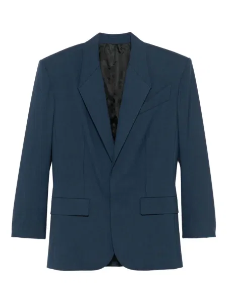 Sacou Mugler de lână albastru