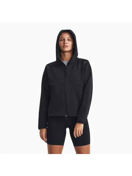 Dámska mikina Under Armour Unstoppable Fleece FZ black/black čierna