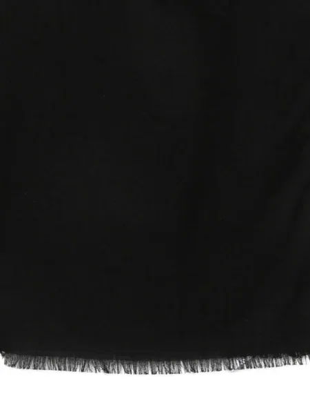 Fular Max Mara cu franjuri negru