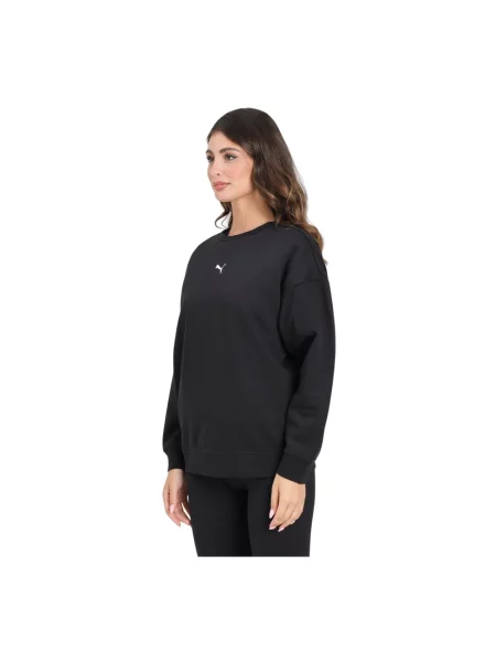 PUMA Bluzy Kobieta S Oversize Sweter Essentials czarny
