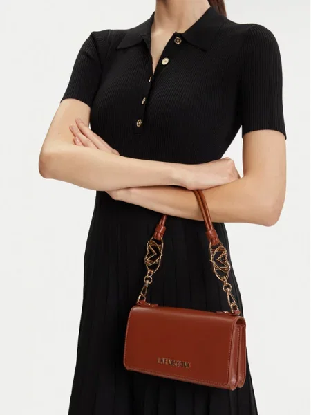 LOVE MOSCHINO Rankinė Juoda ruda