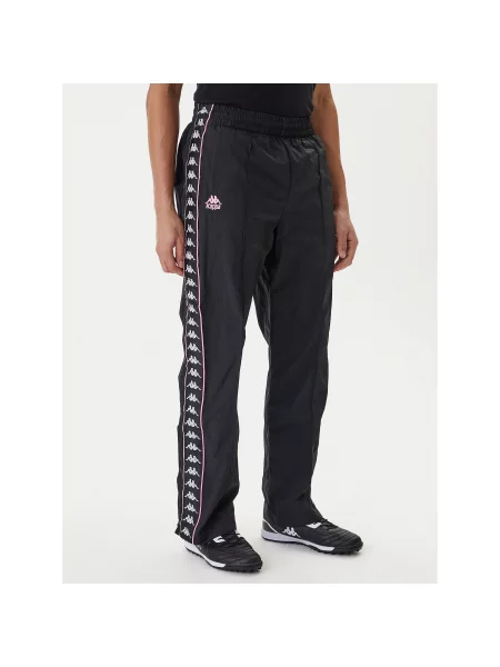 Kappa Παντελόνι φόρμας Comfort Fit μαύρο