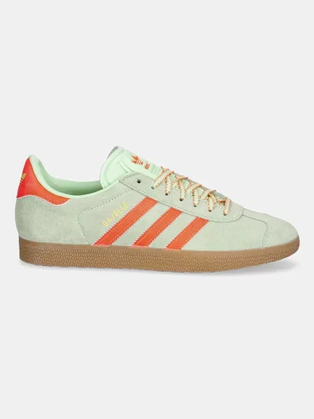 Замшевые кроссовки Adidas Originals зеленые