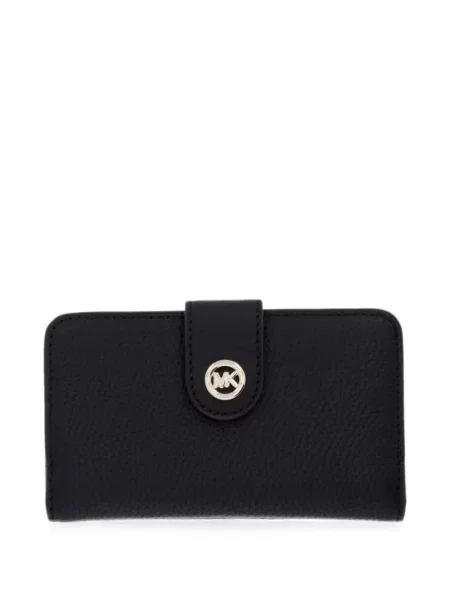 Portofel Michael Michael Kors din piele cu autograf negru