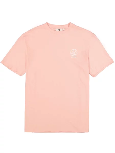 GARCIA Tricou roz alb