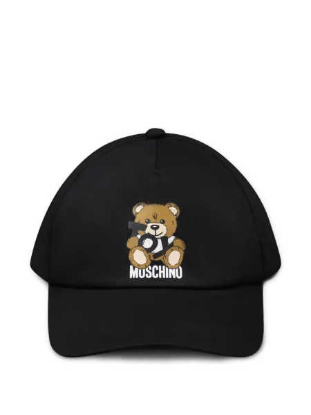 Czapka z daszkiem dziecięca Moschino czarna