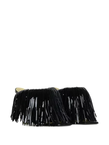 Papuci tip mules Givenchy din piele de lac negru