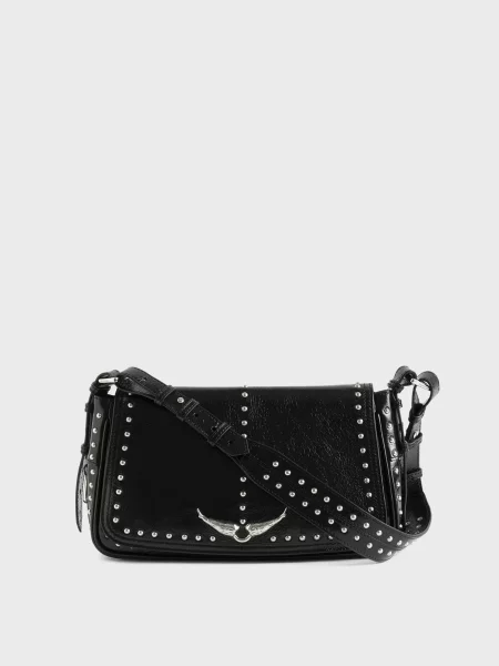 Шкіряна сумка Zadig&voltaire чорна