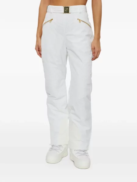 Matlasat pantaloni de schi Bogner alb