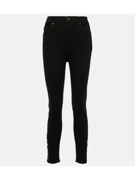 Skinny jeansy skinny Frame czarne