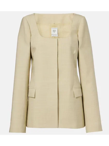 Kurtka Calvin Klein Collection wełniana beżowa