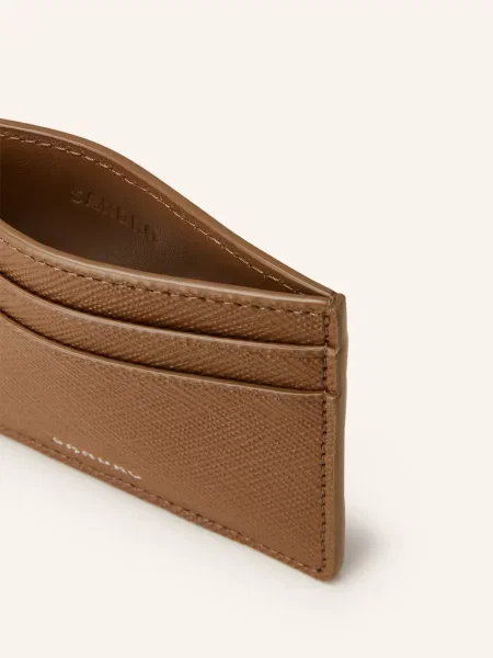 Sandro Etui Na Karty Ze Skóry Saffiano braun