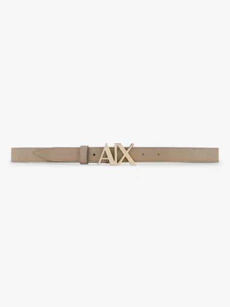 Ремінь Armani Exchange бежевий