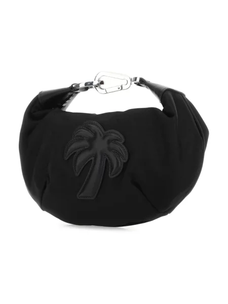 Duża torebka hobo Palm Angels czarna