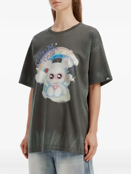 Tricou Mini Cream cu imagine gri